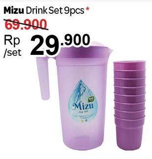 Promo Harga MIZU Drink Cup Set 9 pcs - Carrefour