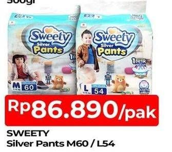 Promo Harga Sweety Silver Pants L54, M60 54 pcs - TIP TOP