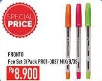 Promo Harga PRONTO Jolly Pen 3 pcs - Hypermart