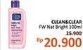 Promo Harga CLEAN & CLEAR Facial Wash Natural Bright 100 ml - Alfamidi