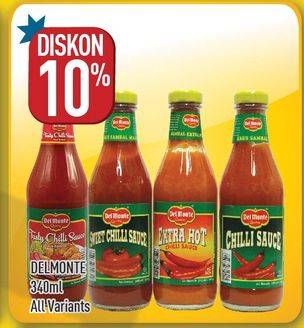 Promo Harga DEL MONTE Sauce All Variants 340 ml - Hypermart