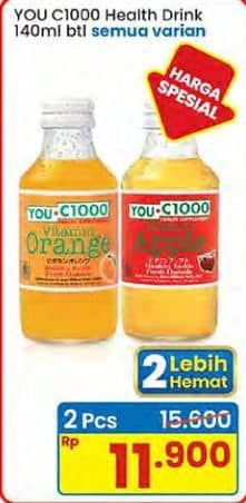 Promo Harga You C1000 Health Drink Vitamin All Variants 140 ml - Indomaret