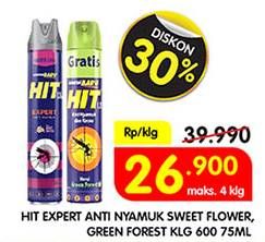 Promo Harga HIT Aerosol Expert Sweet Flower 675 ml - Superindo