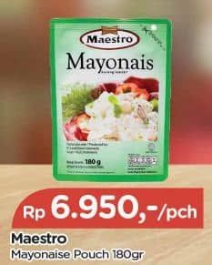 Promo Harga Maestro Mayonnaise Original 180 ml - TIP TOP