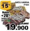 Promo Harga Marble Cake/ Double Choco Moist Cake  - Giant