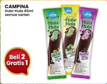 Promo Harga Campina Hula Hula All Variants 45 ml - Indomaret