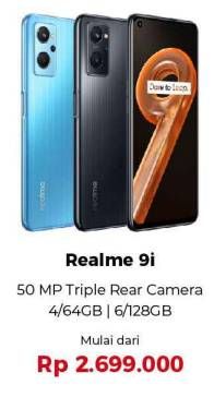Promo Harga Realme 9i 4 GB + 64 GB, 6 GB + 128 GB  - Erafone