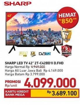 Promo Harga SHARP 2T-C42BD1i | LED TV 42"  - Carrefour