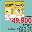 Promo Harga Sweety Bronze Pants Dry X-Pert S36+2, M32, L28, XL24, XL26 24 pcs - Alfamidi