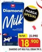 Promo Harga Diamond Milk UHT Full Cream 1000 ml - Superindo