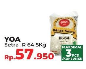Promo Harga YOA Beras Setrawangi 5 kg - Yogya