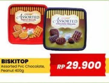 Promo Harga Biskitop Assorted Biscuits Chocolate, Peanut 400 gr - Yogya