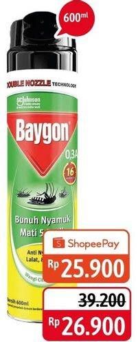 Promo Harga BAYGON Insektisida Spray Yellow Fresh Scent 600 ml - Alfamidi