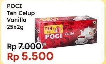 Promo Harga CAP POCI Teh Celup Vanila per 25 pcs 2 gr - Indomaret
