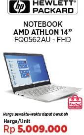HP 14S-FQ0562AU Laptop  Harga Promo Rp5.009.000, Harga Sewaktu-Waktu Dapat Berubah, Ukuran Monitor 14 Inci, Free Bag Notebook