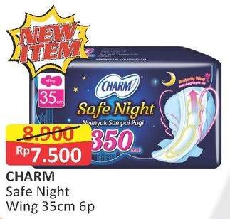 Promo Harga Charm Safe Night Wing 35cm 6 pcs - Alfamart