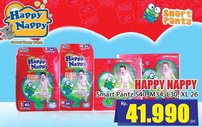 Promo Harga HAPPY NAPPY Smart Pantz Diaper S40, M34, L30, XL26  - Hari Hari