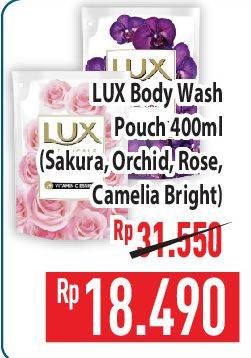 Promo Harga LUX Botanicals Body Wash Camellia White, Magical Orchid, Sakura Bloom, Soft Rose 400 ml - Hypermart