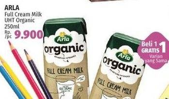 Promo Harga Arla Full Cream Milk UHT Organic 200 ml - LotteMart