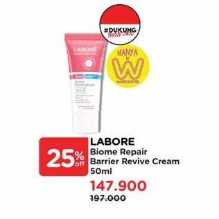 Promo Harga Labore Sensitive Skin Care Biomerepair Barrier Revive Cream  - Watsons