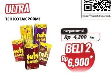 Promo Harga Ultra Milk Susu UHT 200 ml - Carrefour