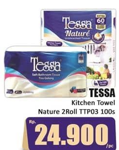 Promo Harga Tessa Nature Unbleached Tissue Kitchen Towel per 2 pcs 100 sheet - Hari Hari