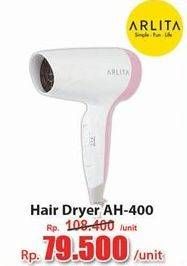 Promo Harga Arlita AH-400 Hair Dryer  - Hari Hari