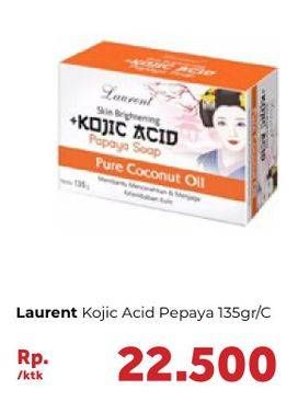 Promo Harga LAURENT Kojic Acid Papaya Soap 135 gr - Carrefour