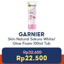 Promo Harga GARNIER Sakura White Foam 100 ml - Indomaret