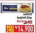 Promo Harga LA FONTE Spaghetti 225 gr - Hypermart