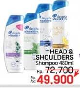 Promo Harga Head & Shoulders Shampoo 480 ml - LotteMart