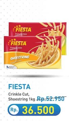 Promo Harga Fiesta French Fries Crinkle Cut, Shoestring 1000 gr - Hypermart