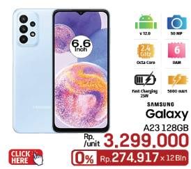 Promo Harga Samsung Galaxy A23 6 GB + 128 GB  - LotteMart