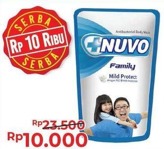 Promo Harga NUVO Body Wash Mild Protect, Total Protect 450 ml - Alfamart