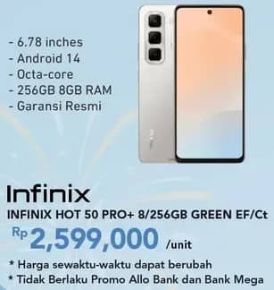 Promo Harga Infinix HOT 50  - Carrefour