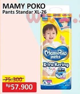 Promo Harga Mamy Poko Pants Xtra Kering XL26 26 pcs - Alfamart