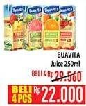 Promo Harga BUAVITA Fresh Juice 250 ml - Hypermart