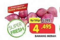 Promo Harga Bawang Merah per 100 gr - Superindo