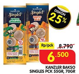 Promo Harga Kanzler Singles Bakso 48 gr - Superindo