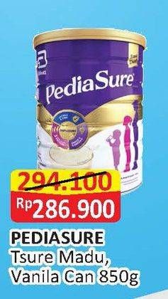 Promo Harga PEDIASURE Complete Triplesure Madu, Vanila 850 gr - Alfamart