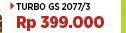 Promo Harga Turbo GS 2077 Kompor Gas 2 Tungku  - COURTS