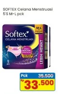 Promo Harga Softex Celana Menstruasi All Size 5 pcs - Indomaret