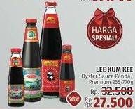 Promo Harga LEE KUM KEE Oyster Sauce Panda, Premium 255 gr - LotteMart