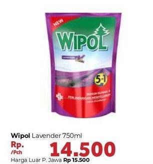 Promo Harga WIPOL Karbol Wangi Lavender 750 ml - Carrefour