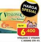 Promo Harga VITALONG C Vitamin C 500mg 4 pcs - Superindo