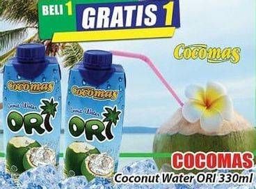 Promo Harga COCOMAS ORI Coconut Water 330 ml - Hari Hari
