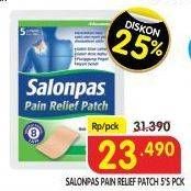 Promo Harga SALONPAS Pain Relief Patch 5 pcs - Superindo