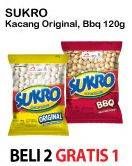 Promo Harga DUA KELINCI Kacang Sukro BBQ, Original 140 gr - Alfamart