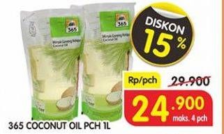 Promo Harga 365 Coconut Oil 1 ltr - Superindo