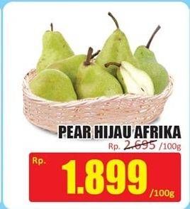 Promo Harga Pear Hijau Afrika per 100 gr - Hari Hari